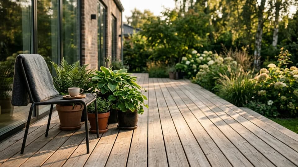 Byg en terrasse der holder i tyve år